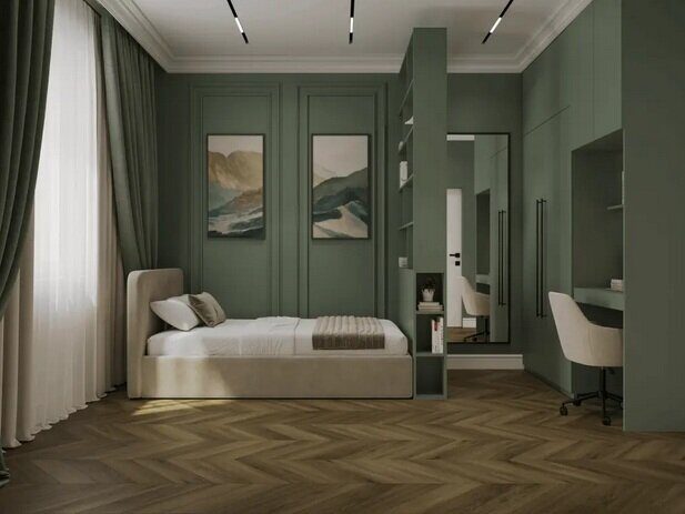 Libero 1011-11 замковый кварц-виниловый SPC ламинат Art Chevron Alpine Floor