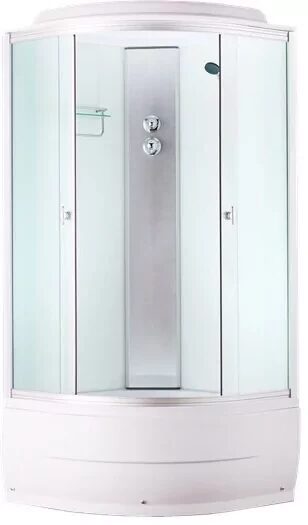 4001D fabric white душевая кабина Aquapulse 80х80х220см, матовое стекло, глубокий поддон