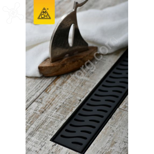 Veconi Harmony V750HB душевой трап, 750 мм, черный