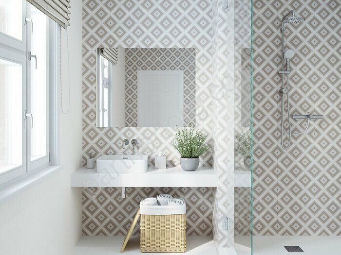 Aquarel Beige Decocer плитка керамогранит 20х20см