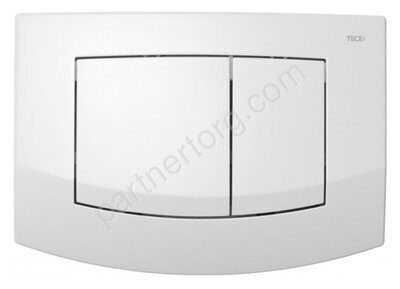 Панель смыва Tece Ambia для инсталляции с 2-мя клавишами, белая 9240200