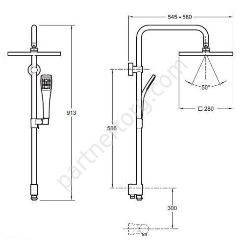 Eo душевой гарнитур Jacob Delafon