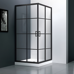 Veconi RV09-90-01-C7 душевой угол 90х90x195 см, дверь раздвижная, профиль черный