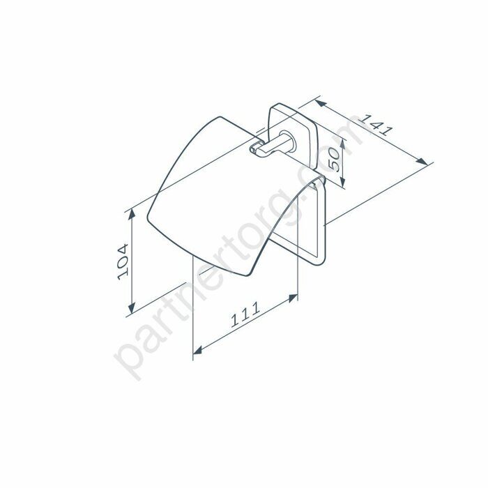 0 A90341422 Держатель для туалетной бумаги с крышкой, черный Gem Распродажа