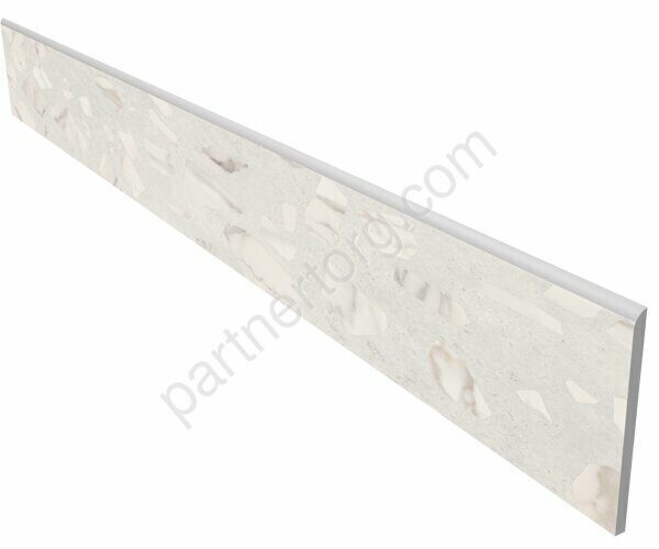 Arti Grey AT01 серый неполированный керамогранит 7х60см Estima Плинтус