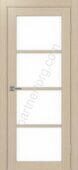 Турин 540.2222 межкомнатная дверь дуб беленый FL со стеклом лакобель белое