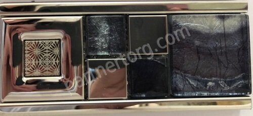 Melody вставка полированная серо-серебристая Juliano 65мм JM6521