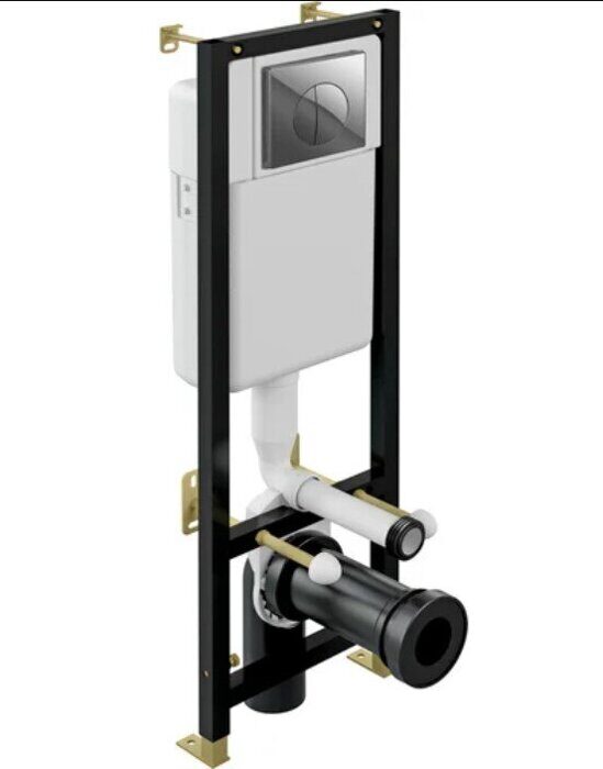 Cersanit Black инсталляция для унитаза 35см с кнопкой Leon S-IN-BLACK-Cg-w