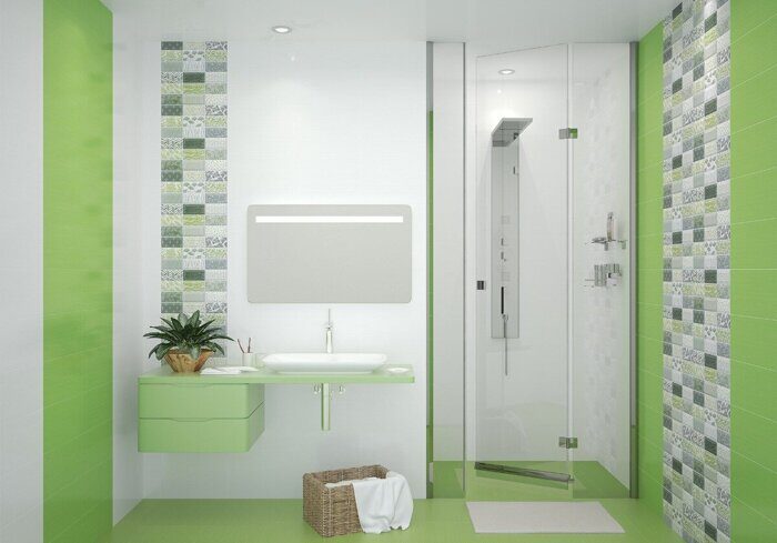 Элара Бьянка настенная плитка белая глянцевая 20х40см Azori