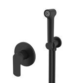 Raglo R03.53.06 смеситель с гигиеническим душем встраиваемый, черный