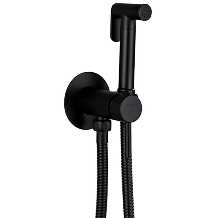 Frap F7505-6 смеситель с гигиеническим душем, чёрный