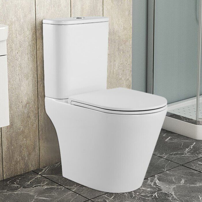 Azario Berton AZ-6093 унитаз безободковый Торнадо с крышкой-сидением, микролифт