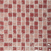 Красно-розовая стеклянная мозаика Exclusive series S-812