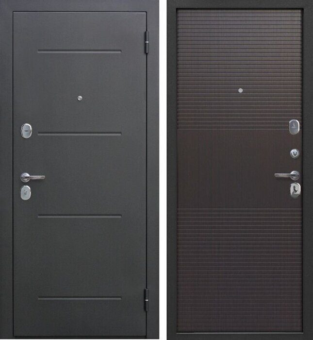 Гарда Серебро 7,5 дверь входная Антик серебро, Темный кипарис