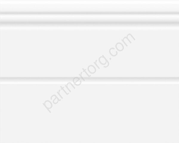 Ceramic white plinth 02 200х250 керамический плинтус глянцевый Gracia Ceramica