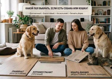 Какой пол выбрать, если есть собака или кошка