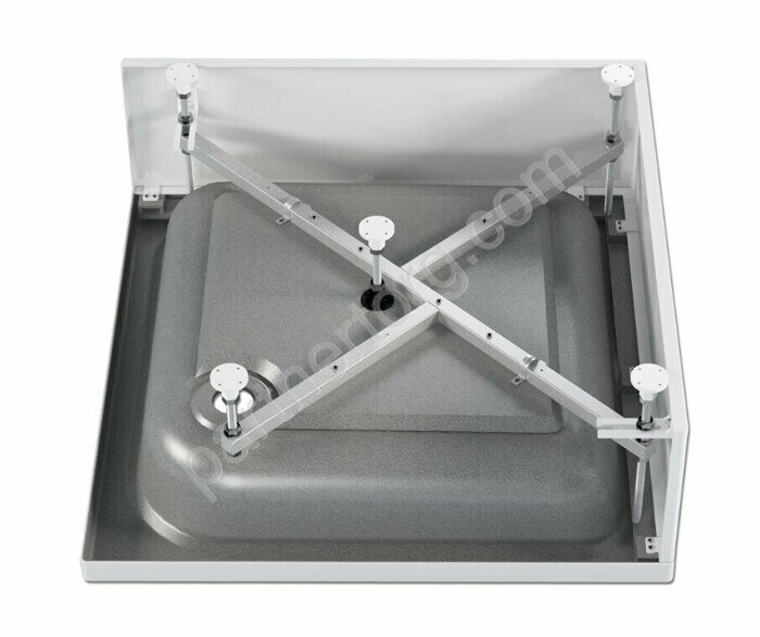 Universal S 80х80х30см душевой поддон высокий акриловый белый