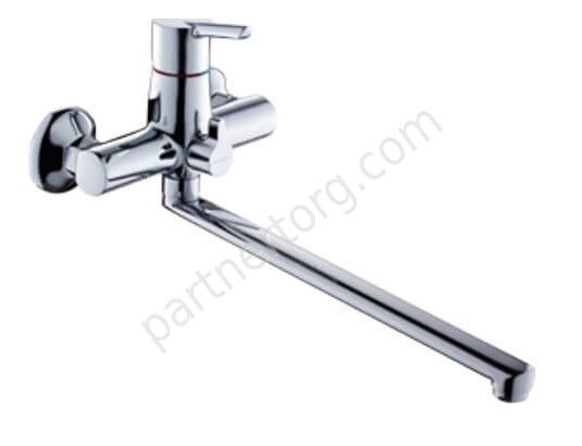 Solo смеситель для ванной с длинным изливом Gross Aqua 7212217С-35L(F)