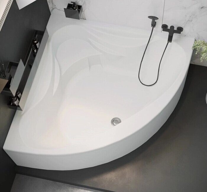 Сан-Паулу 150х150см угловая акриловая ванна Santek