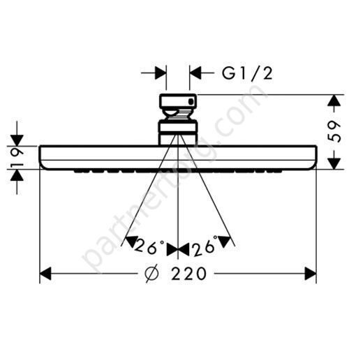Croma 220 верхний душ Hansgrohe