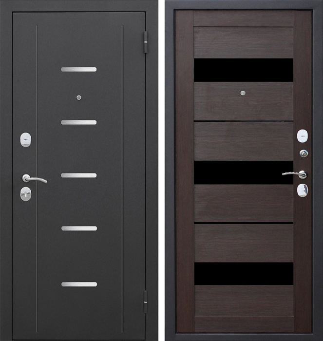 Гарда Муар Царга 7,5 дверь входная Черный муар, Темный кипарис