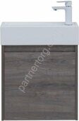 Nova Lite 50 тумба дуб рошелье для ванной комнаты 1 дверь с раковиной-столешницей  50 (TOP COUNTER) Sanovit Aquanet
