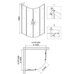 Niagara Nova NG-6607-08 душевое ограждение 100х100см, раздвижная дверь
