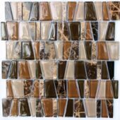 Черно-коричневая комбинированная мозаика Exclusive series S-849