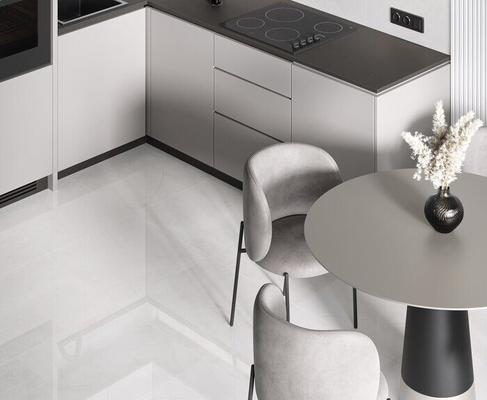 Stone Micado Blanco белый полированный керамогранит 60х60см Ceradim