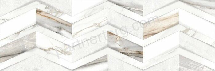 Delta Chevron Delacora настенная плитка цветная глянцевая 24,6х74см