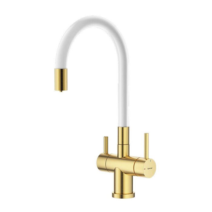 S70.64.03 Splenka Смеситель для кухни с подключением к фильтру питьевой воды, сатин золотой