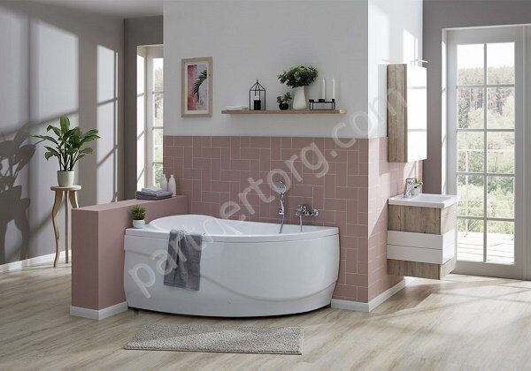 Maldiva акриловая ванна Aquanet 150х90см