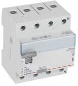 Выключатель дифференциального тока (УЗО) четыре полюса TX3 4П 25А 30 мА AC Legrand