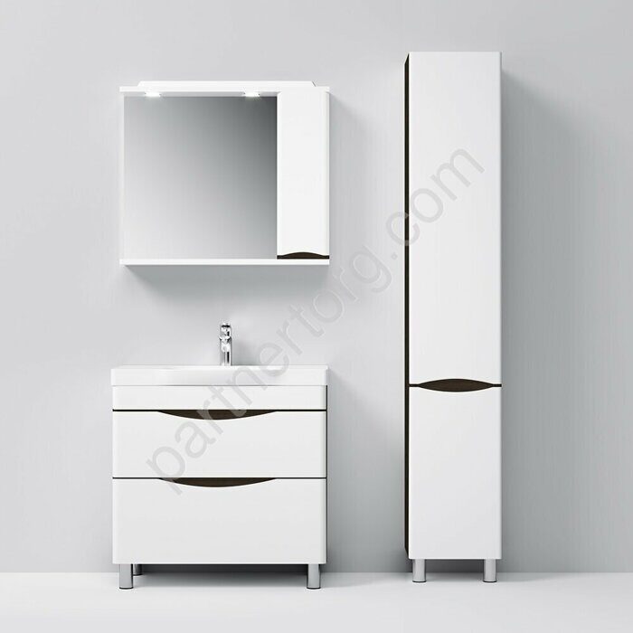M80CSR0356VF Like, шкаф-колонна, напольный, правый, 35 см, двери, венге, текстурированный