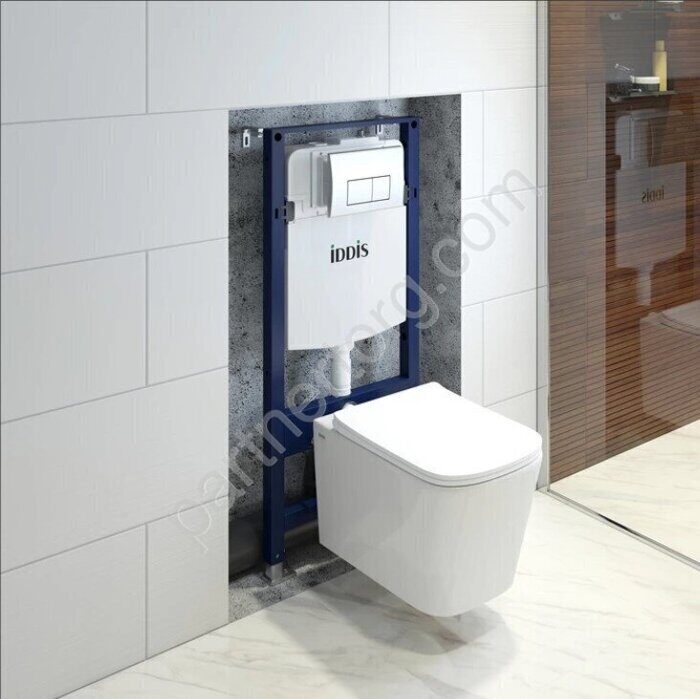 Iddis комплект инсталляция Profix клавиша хром с подвесным унитазом Bild с сидением