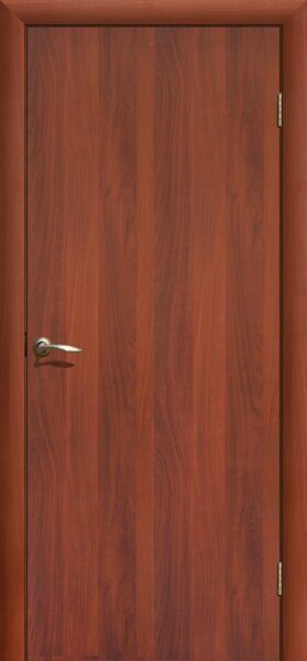 Гладкое ПГ Ламинированные FlyDoors дверь межкомнатная итальянский орех
