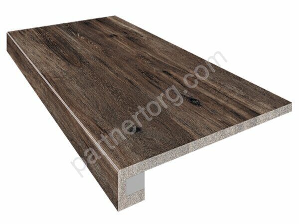 Комплект Brigantina Wenge BG05 темно-коричневый неполированный: ступень 33х120см и Подступенок 15х120см Estima