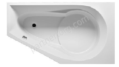 Юкон асимметричная акриловая ванна Riho 160х90 см