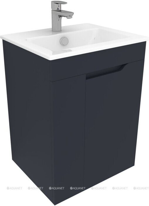 Практика 50 тумба маренго для ванной комнаты с раковиной-столешницей 50 cm (PRACTICO) Aquanet