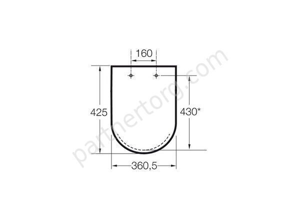 Лакированная крышка для биде Roca Dama Senso Compacto