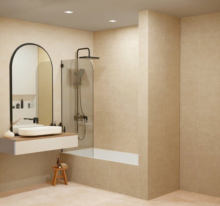 Дуэт бежевый керамогранит матовый Global Tile 60х120 см
