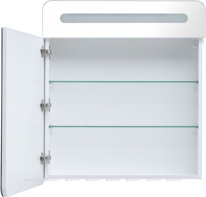Лукка 70 зеркальный шкаф белый для ванной комнаты Aquanet