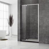 Veconi VN32 душевая дверь распашная 100х195 см, профиль хром