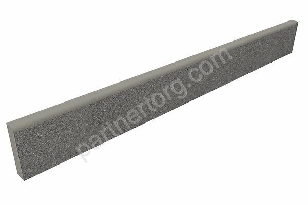 Luna Grey LN02 серый неполированный керамогранит 7х60см Estima Плинтус