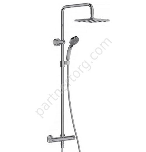 July E5523-CP Jacob Delafon  душевая система с верхним душем и термостатом