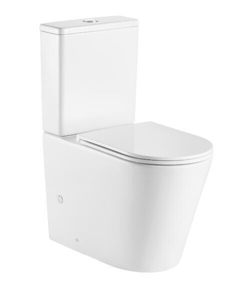 Grossman GR-4449SQ напольный безободковый унитаз Торнадо белый с сидением