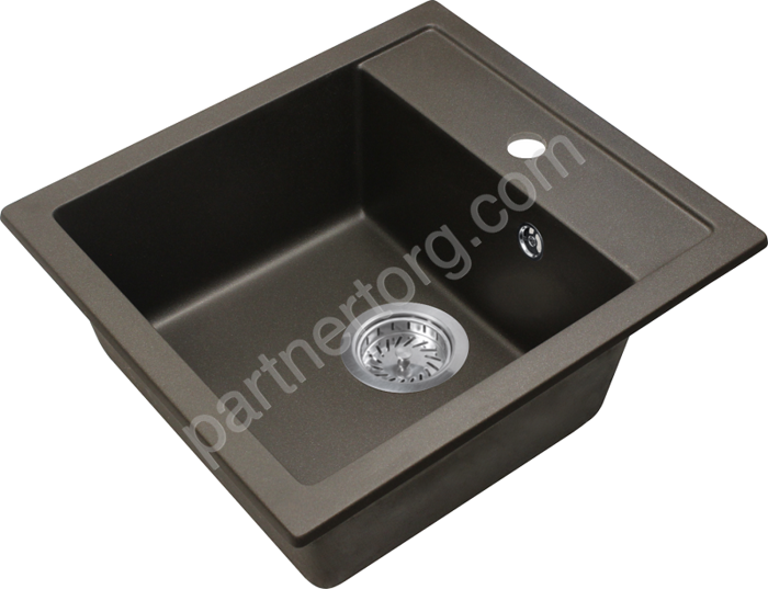 Fostogran FG 50-46, 460х500 кварцевая кухонная мойка, цвет песочный