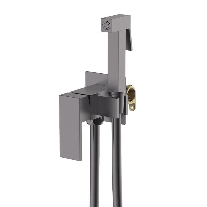 S98.52.07 Splenka Смеситель с гигиеническим душем встраиваемый, серый