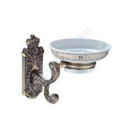 Gappo G3602 мыльница белый/бронза