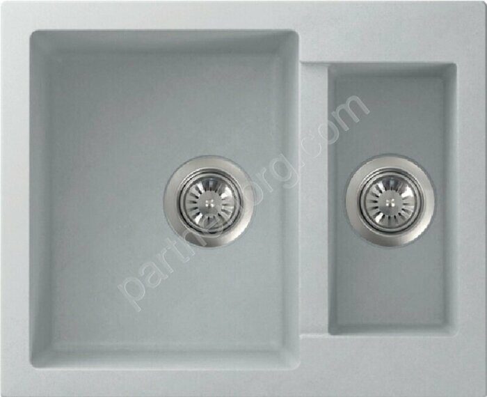 Fostogran FG 60-50, 600x485 кварцевая кухонная мойка, цвет арктик